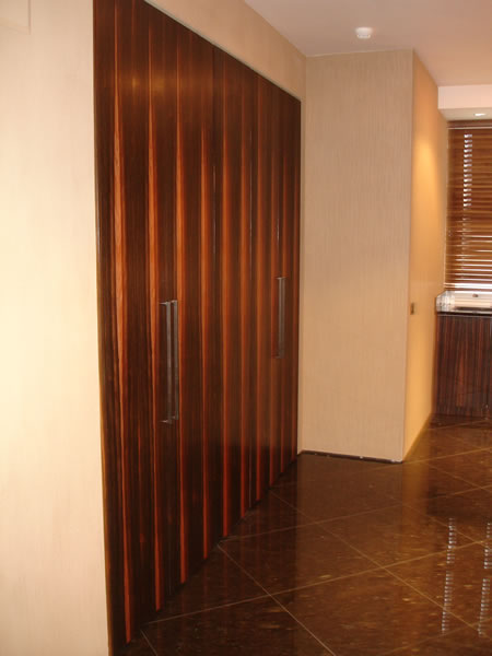 Five matching maccasa ebony doors to air conditioned plant control room-for-the-property