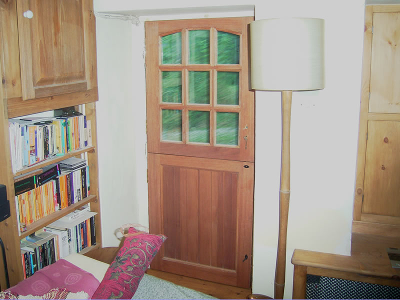 Mahogany stable door modern draught seals were fitted to the frame and-threshold-also-to-the-middle-of-the-door-join