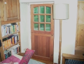 Mahogany stable door modern draught seals were fitted to the frame and-threshold-also-to-the-middle-of-the-door-join