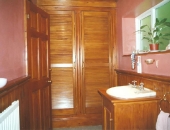 Antique pine stained bathroom