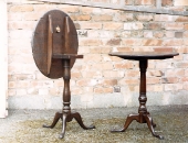heavily-distressed-antique-pedestal-tables