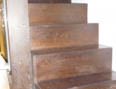 Baked oak wine cellar stairs finished in osmo floor oil