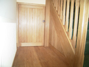 Understairs oak cupboard door
